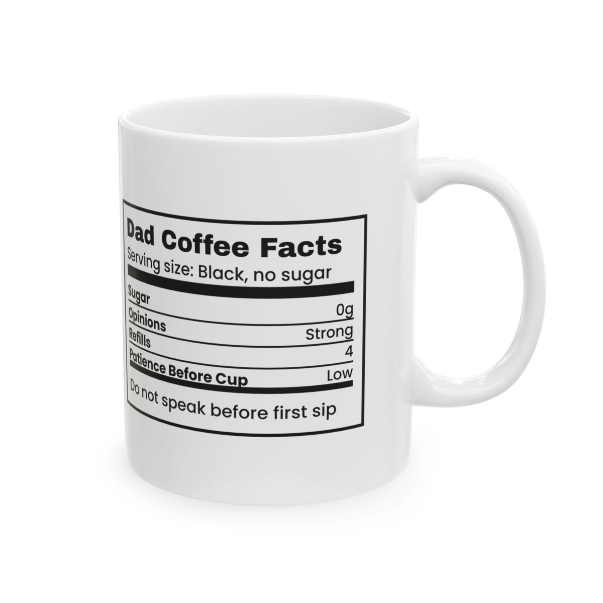 Dad Coffee Facts Mug For Dad