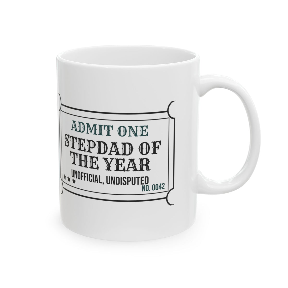 Stepdad Coffee Mug Unofficial Undisputed For Him