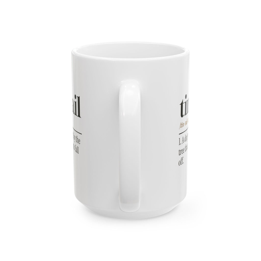 Funny Christmas Dog Coffee Mug Tinseltail Definition For Dog Lovers