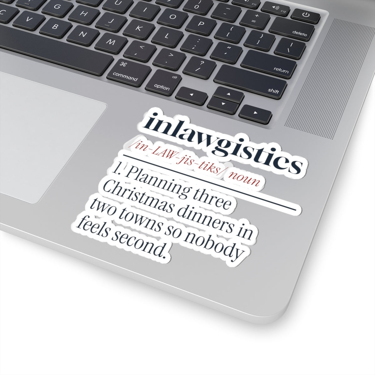 Funny Christmas Sticker Inlawgistics Definition For Married Couples