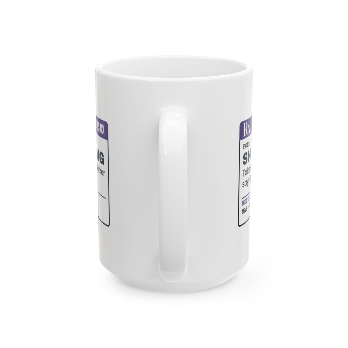 Funny Overthinker Coffee Mug Shrug 10mg Prescription For Overthinkers