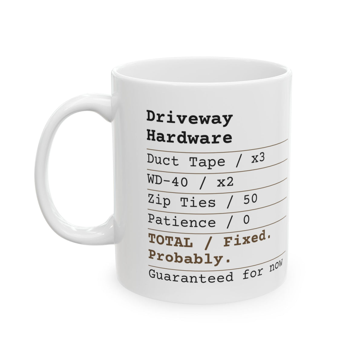 Funny Dad Coffee Mug Fixed Probably Receipt For Dad