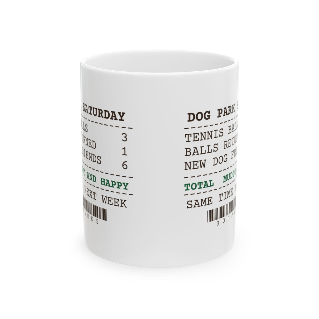 Funny Dog Dad Coffee Mug Three Tennis Balls One Came Back Receipt