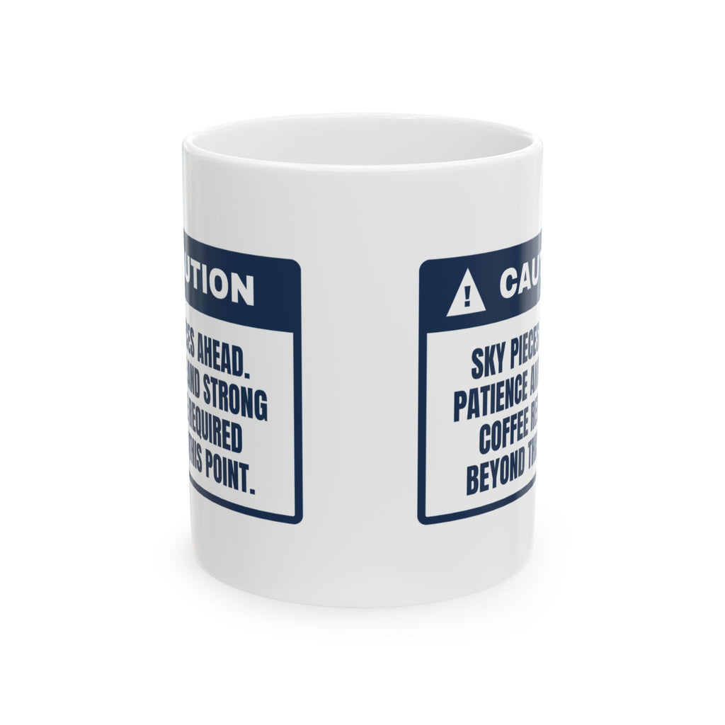 Puzzle Coffee Mug Sky Pieces Ahead Proceed