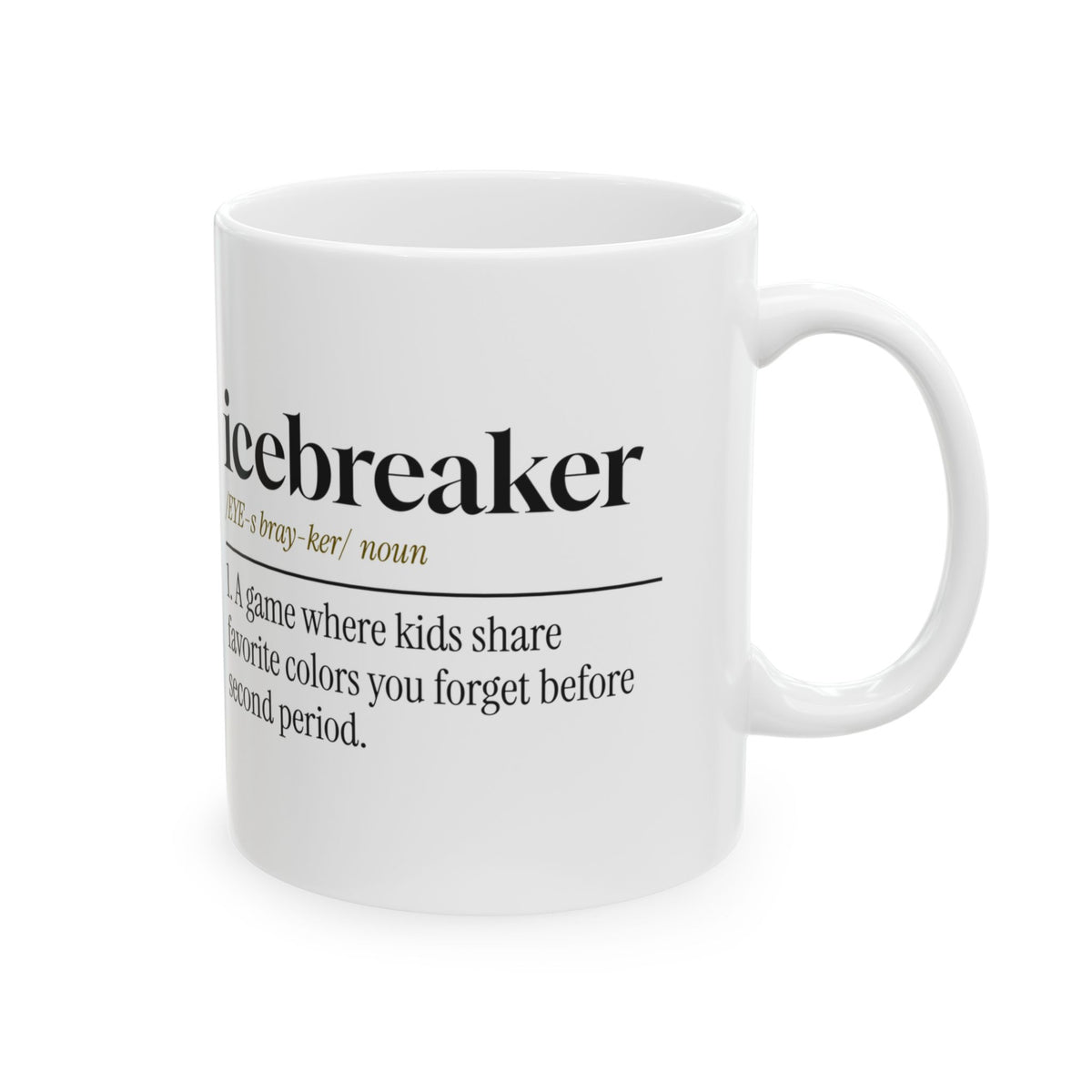 Funny Teacher Coffee Mug Icebreaker Definition For Teachers
