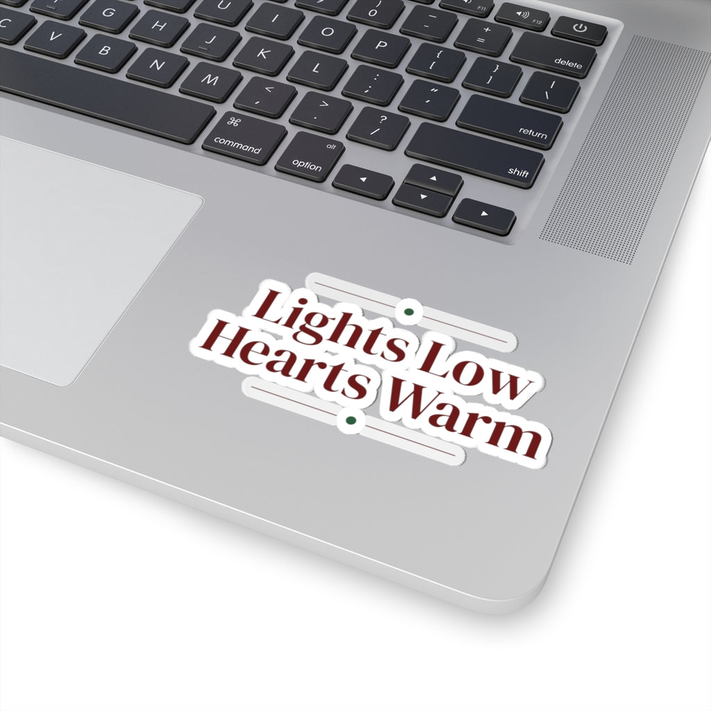 Christmas Sticker Lights Low Hearts Warm Cozy Mug