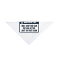 Funny Painter Dog Bandana Heads Up Will Stop The Car For Barn Light