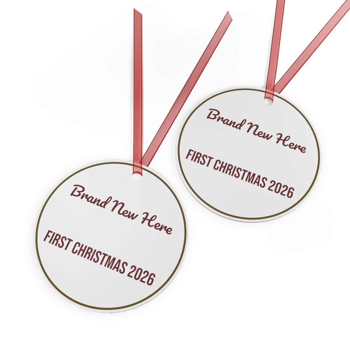 Christmas Ornament Brand New Here First Christmas 2026 Baby
