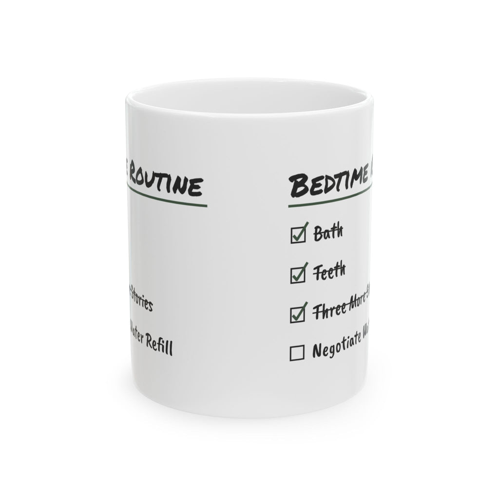 Funny Mom Checklist Coffee Mug Bedtime Negotiation For Wife