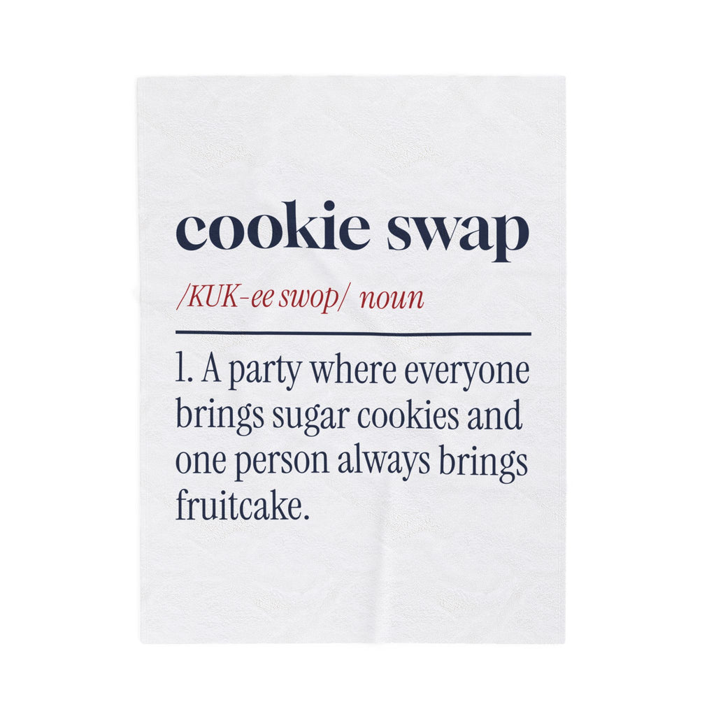 Funny Christmas Baking Throw Blanket Cookie Swap Definition For Bakers