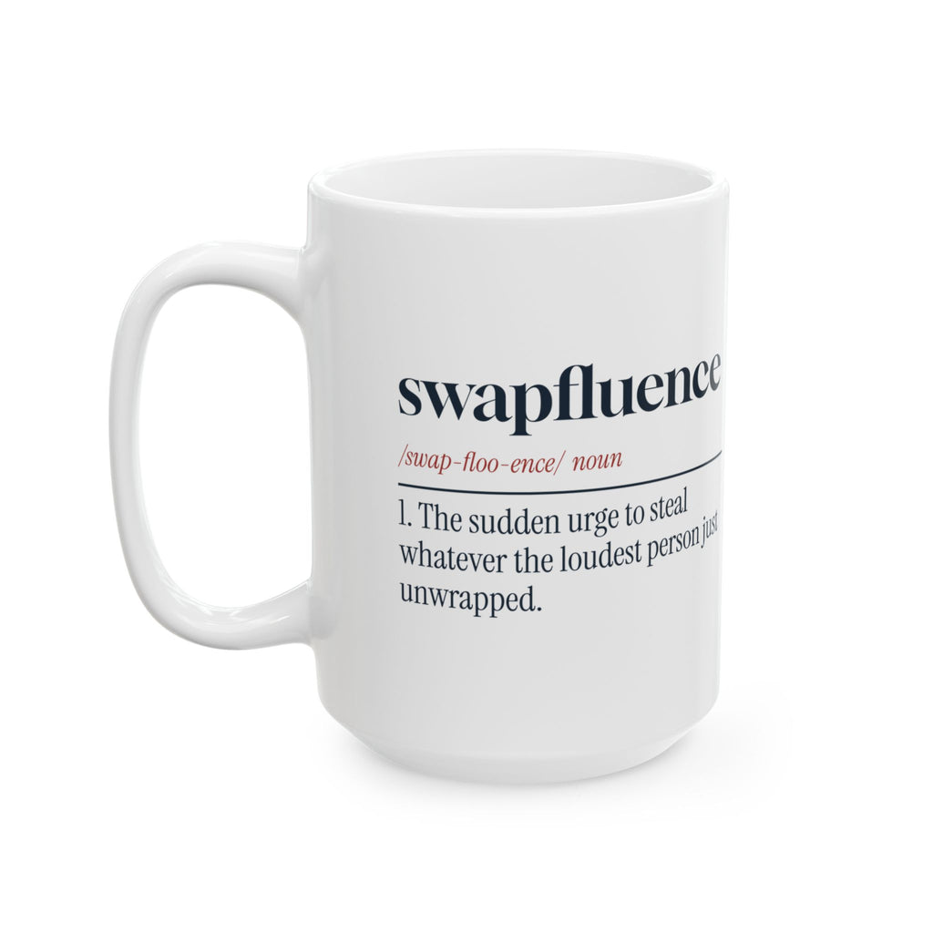 Funny White Elephant Coffee Mug Swapfluence Dictionary Definition