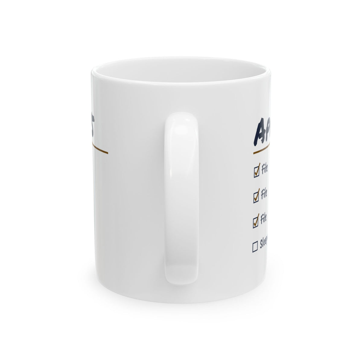 Funny Accountant Mug File File File Sleep Until May
