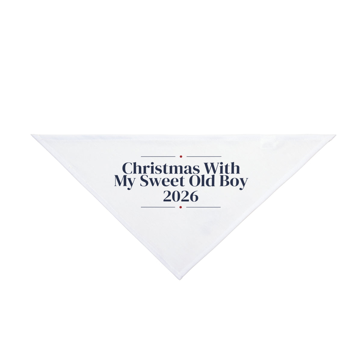 Christmas Dog Bandana Christmas With My Sweet Old Boy 2026 For Dog Lovers