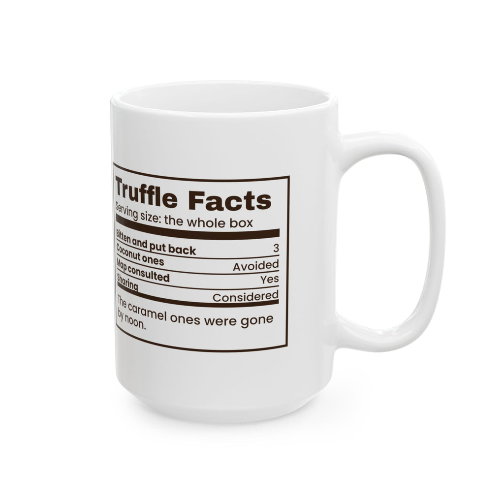 Funny Chocolate Coffee Mug Truffle Facts Bitten And Put Back
