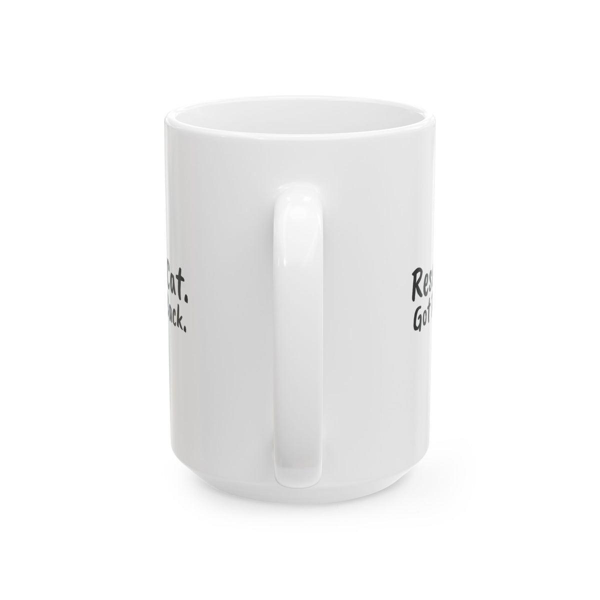 Funny Cat Mug Rescued A Cat Got Rescued Back