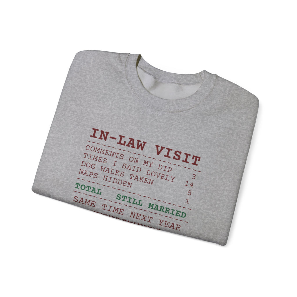 Funny Christmas In-Laws Sweatshirt Times I Said Lovely 14 Receipt