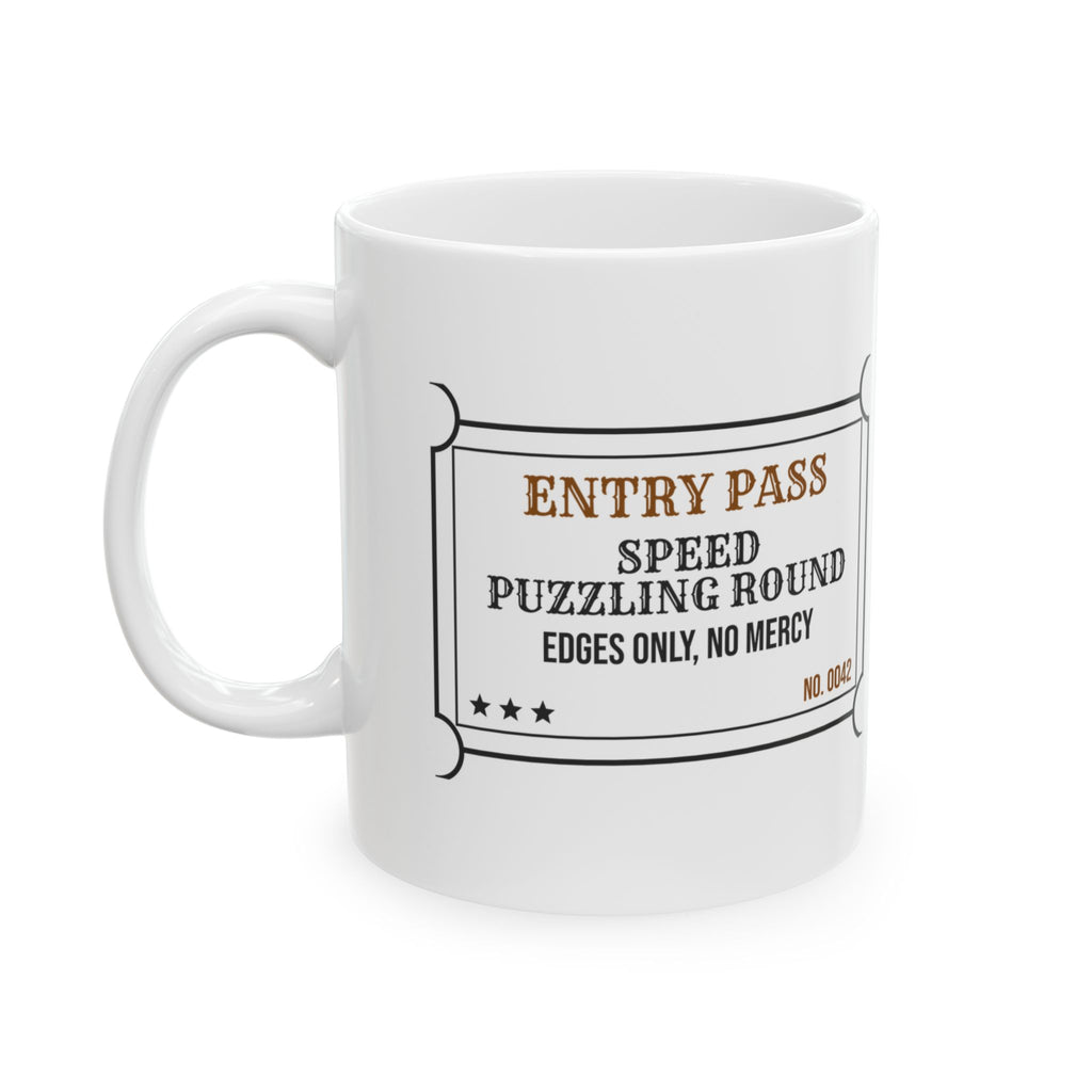 Speed Puzzling Coffee Mug Edges Only No Mercy