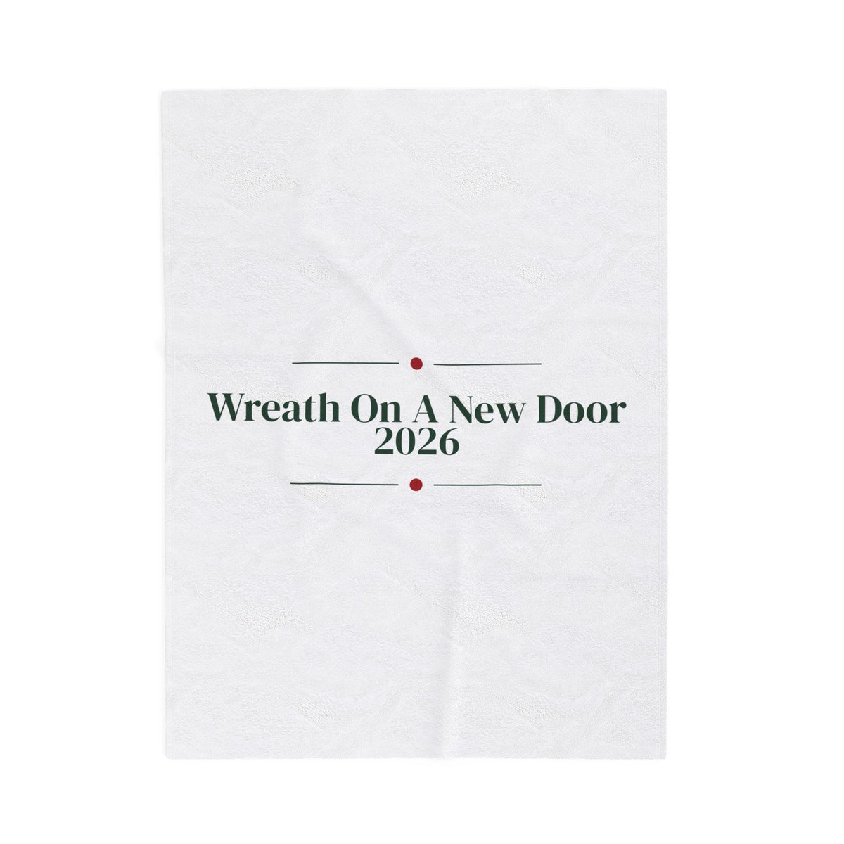 New Home Christmas Throw Blanket Wreath On A New Door 2026