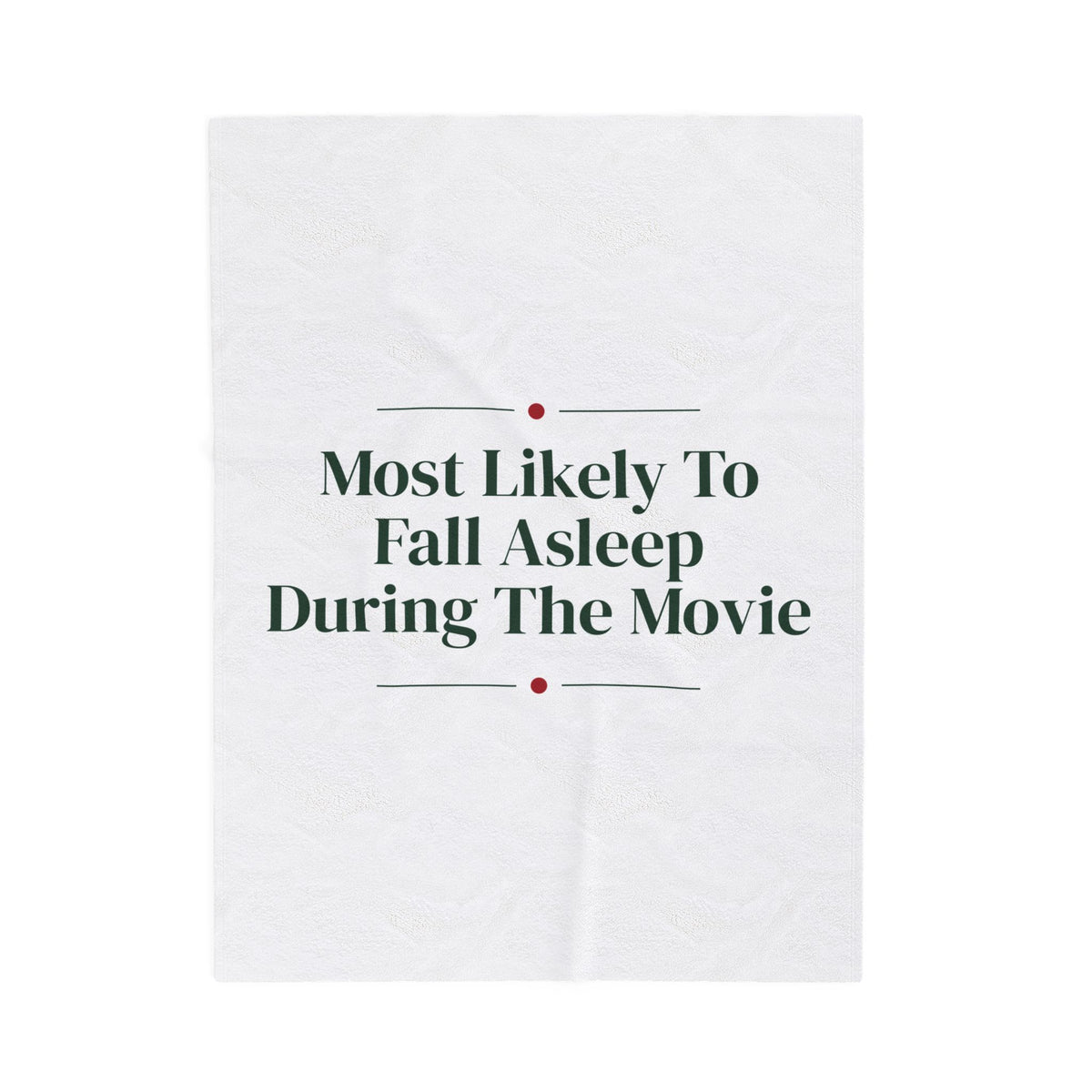 Funny Family Christmas Throw Blanket Most Likely To Fall Asleep During The