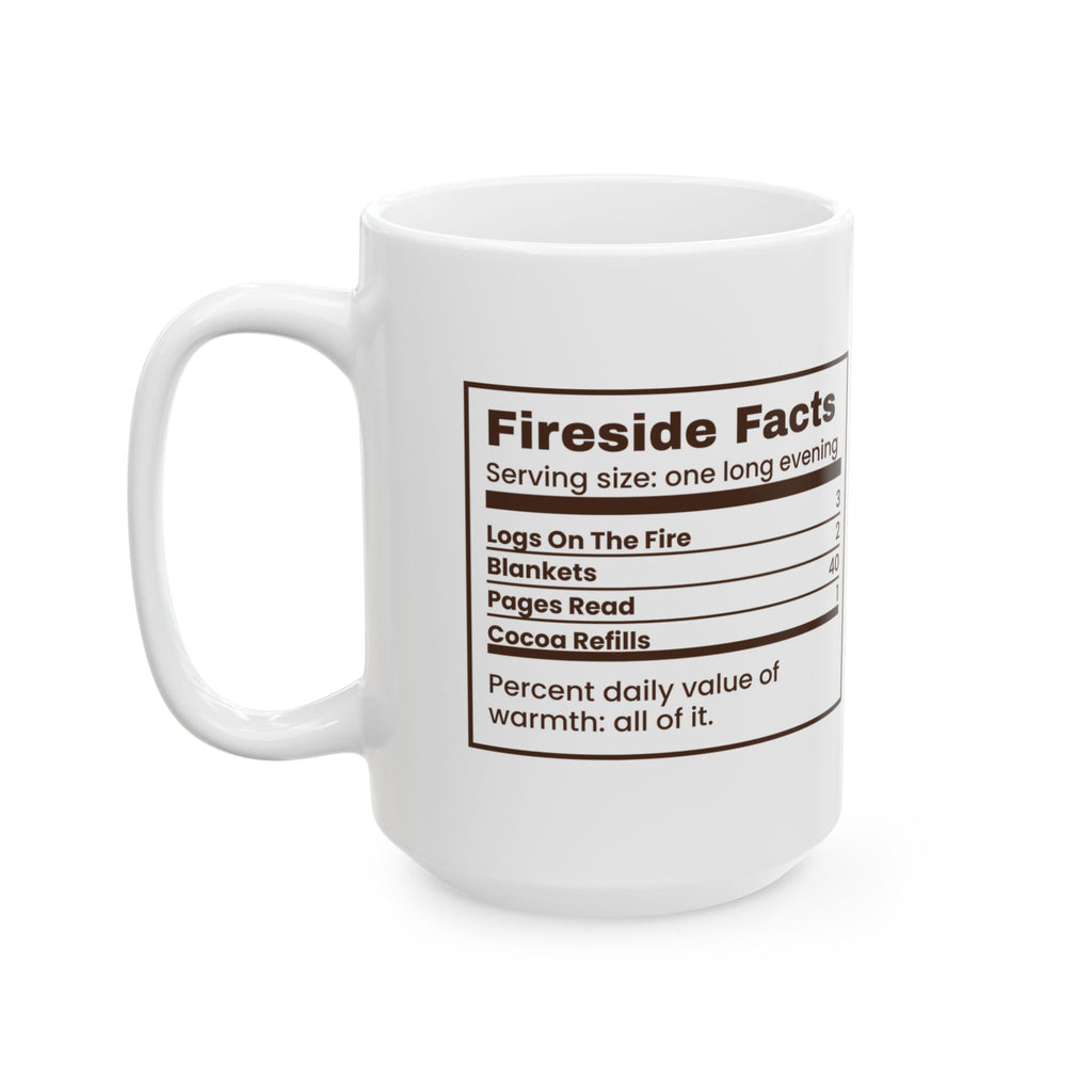 Christmas Coffee Mug Fireside Facts Cozy Winter Reading Cup