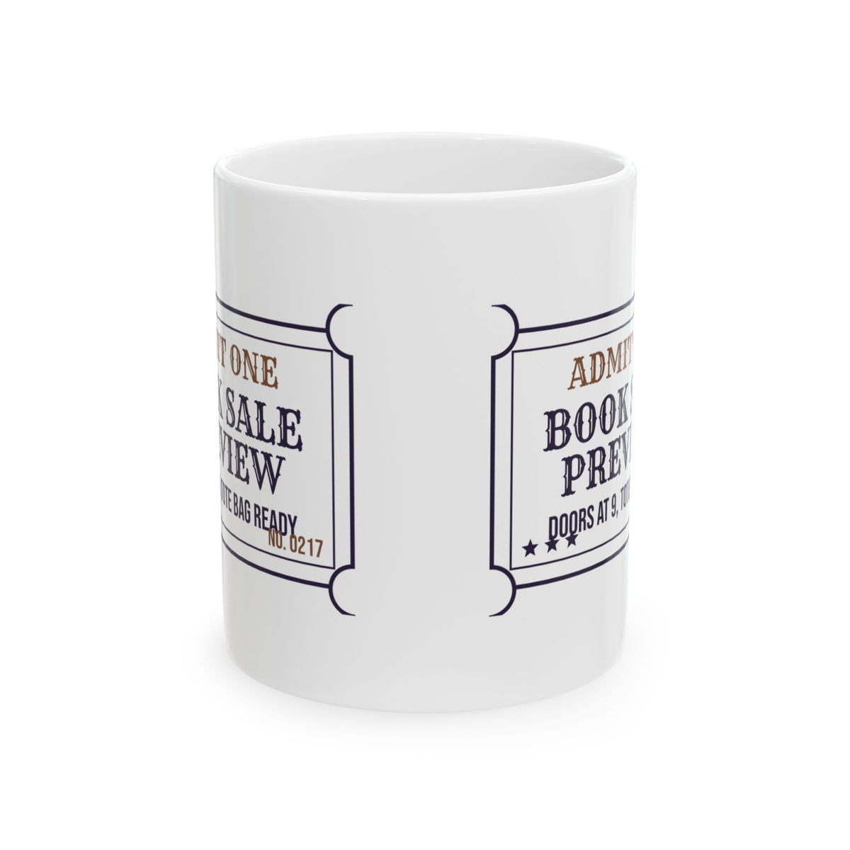 Funny Book Lover Coffee Mug Tote Bag Ready Ticket For Used Book Fans