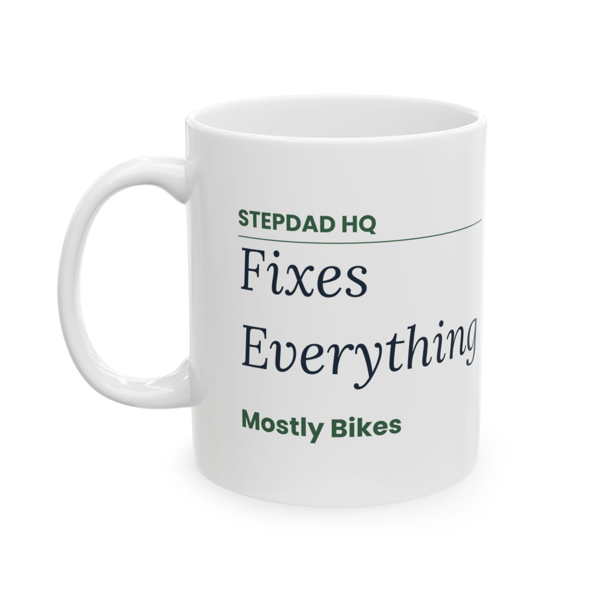 Stepdad HQ Sign Coffee Mug Funny For Bonus Dad