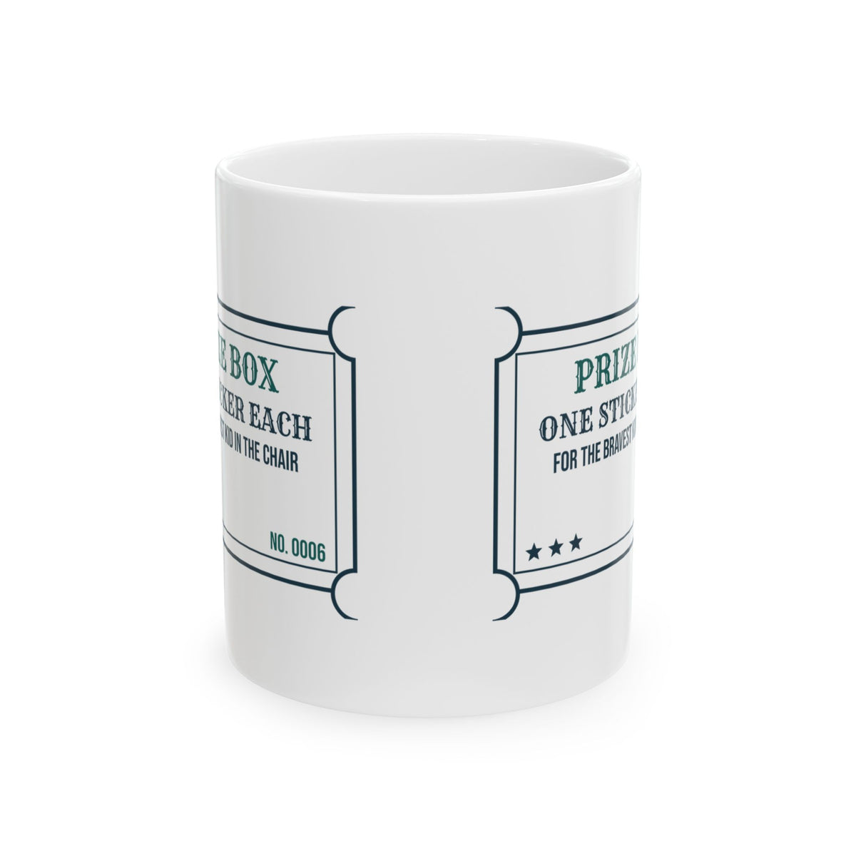 Funny Dental Hygienist Coffee Mug Prize Box Ticket For Pediatric