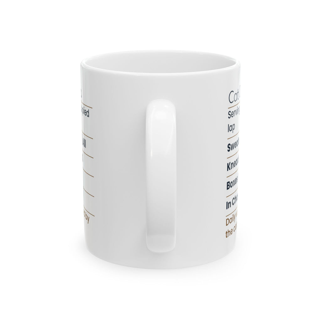 Funny Cat Dad Coffee Mug Cat Dad Facts Label For Cat Lovers
