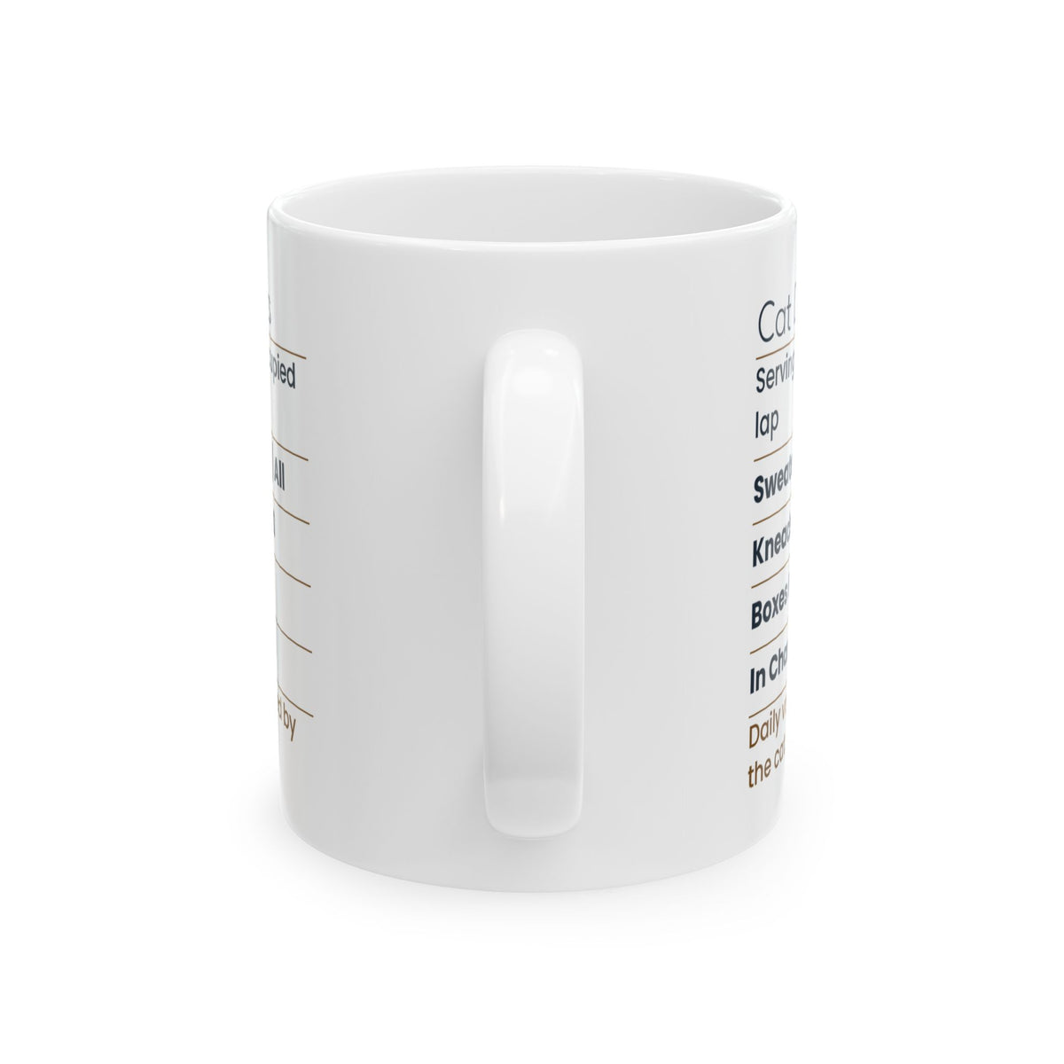 Funny Cat Dad Coffee Mug Cat Dad Facts Label For Cat Lovers