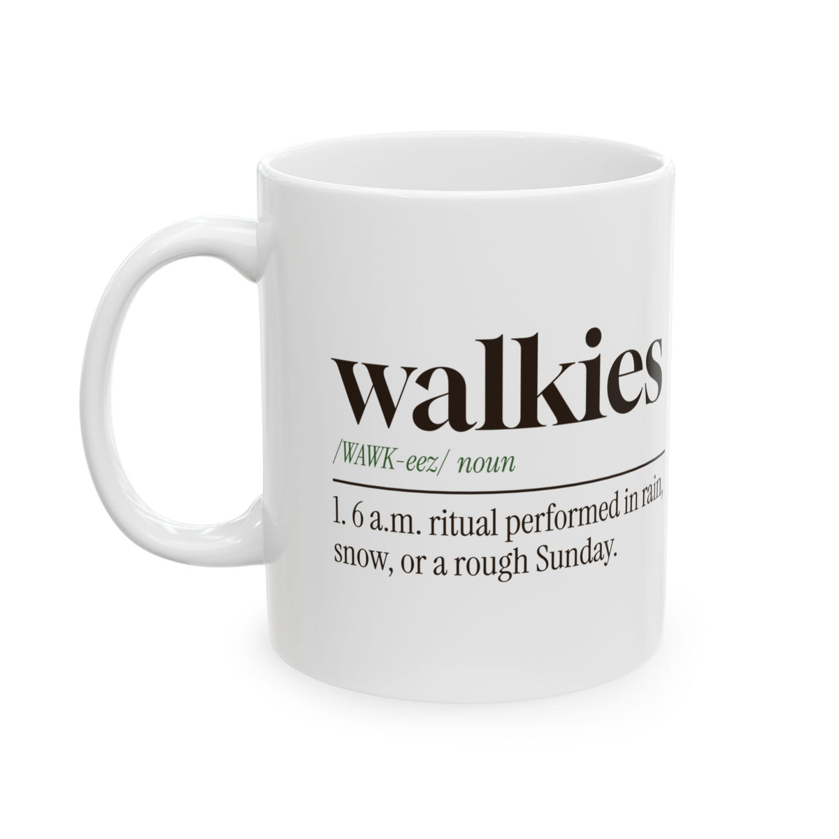 Funny Dog Walk Coffee Mug Walkies Definition For Dog Dads