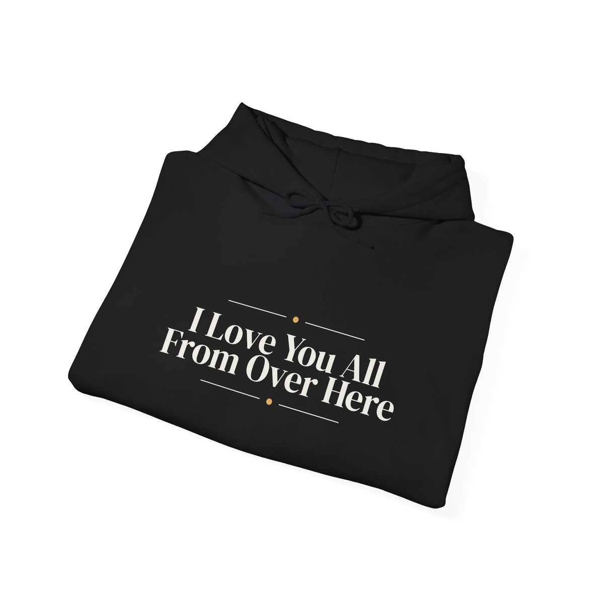 Funny Christmas Introvert Hoodie I Love You All From Over Here