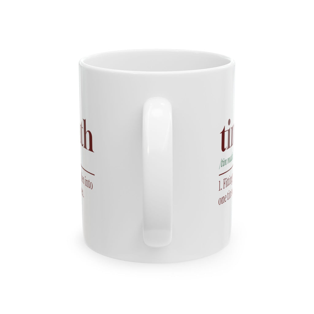 Funny Christmas Baking Coffee Mug Tin Math Dictionary Definition