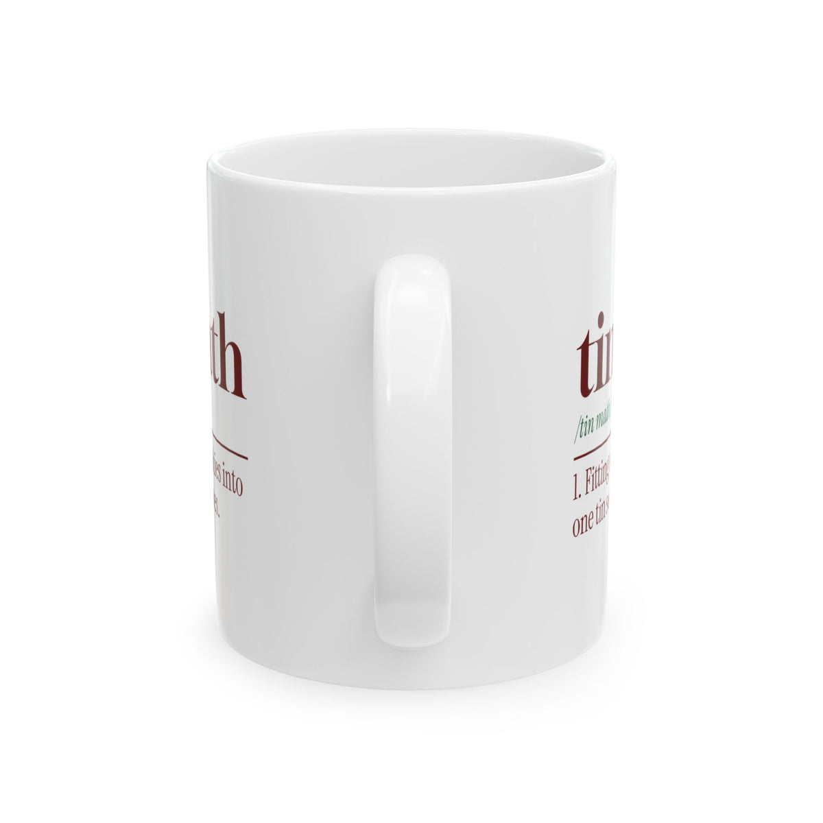 Funny Christmas Baking Coffee Mug Tin Math Dictionary Definition