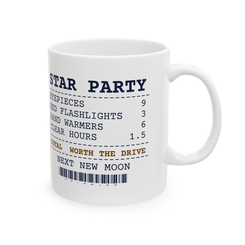 Funny Astronomer Mug Star Party Receipt Clear Hours