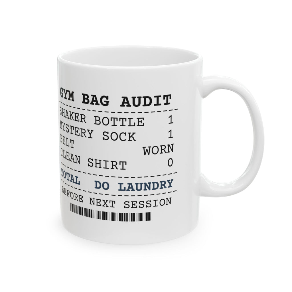 Gym Bag Audit Coffee Mug For Fitness Lovers