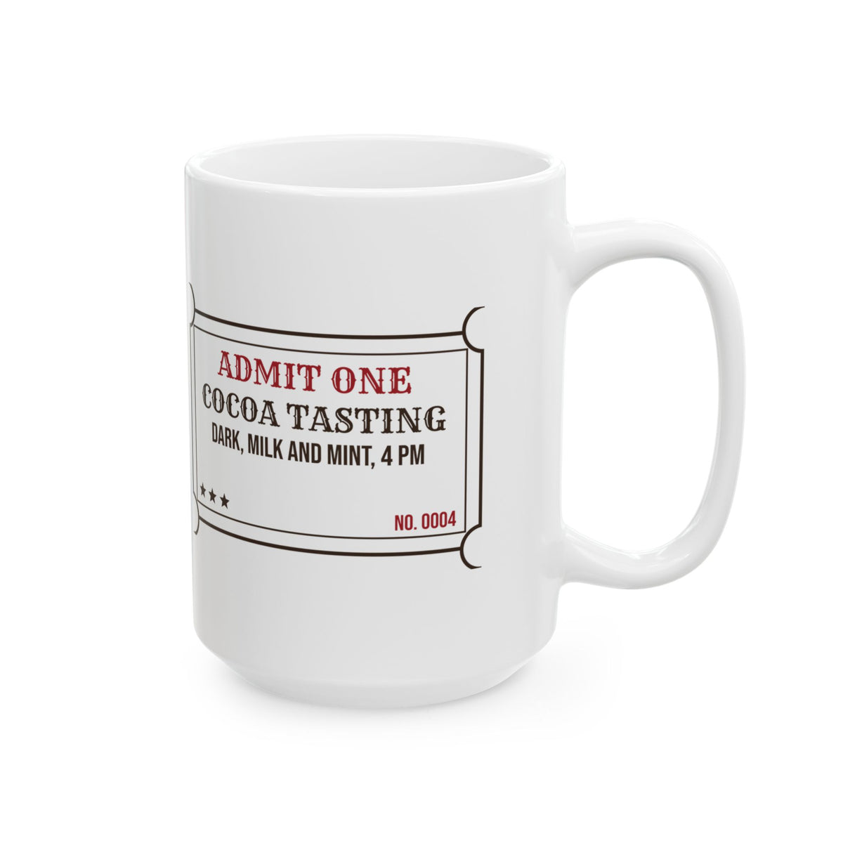 Hot Cocoa Coffee Mug Cocoa Tasting Ticket For Hot Chocolate Lovers