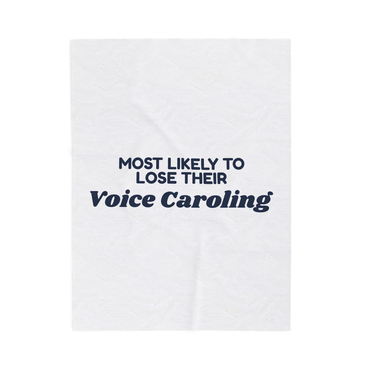 Funny Family Christmas Throw Blanket Most Likely To Lose Their Voice