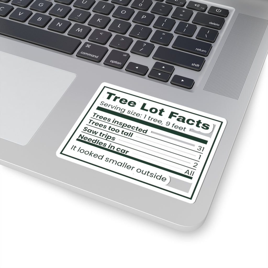 Funny Christmas Sticker Tree Lot Facts For Dad