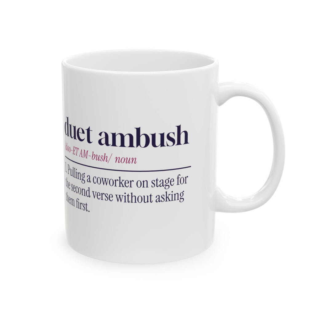Funny Karaoke Coffee Mug Duet Ambush Dictionary For Coworkers