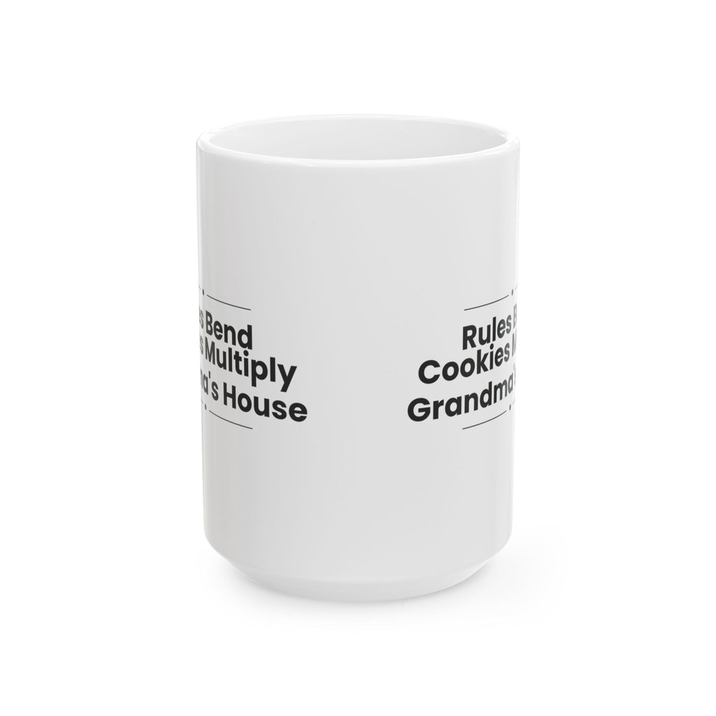 Funny Grandma Coffee Mug Rules Bend Cookies Multiply For Grandma