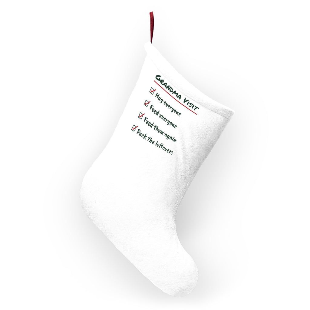 Funny Christmas Stocking Grandma Visit Pack The Leftovers For