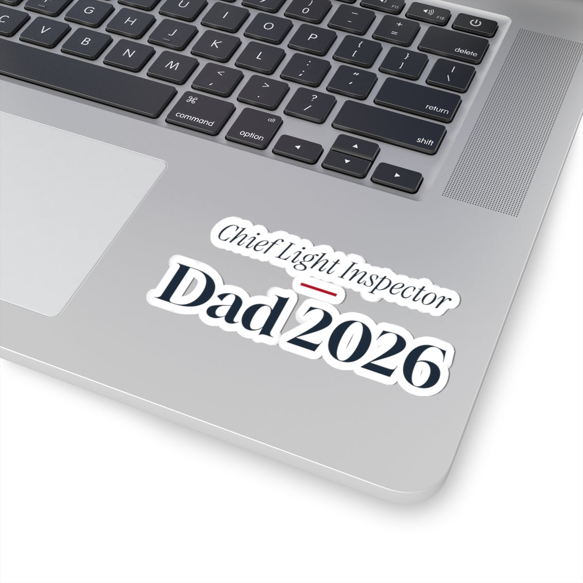 Funny Christmas Dad Sticker Chief Light Inspector Dad 2026