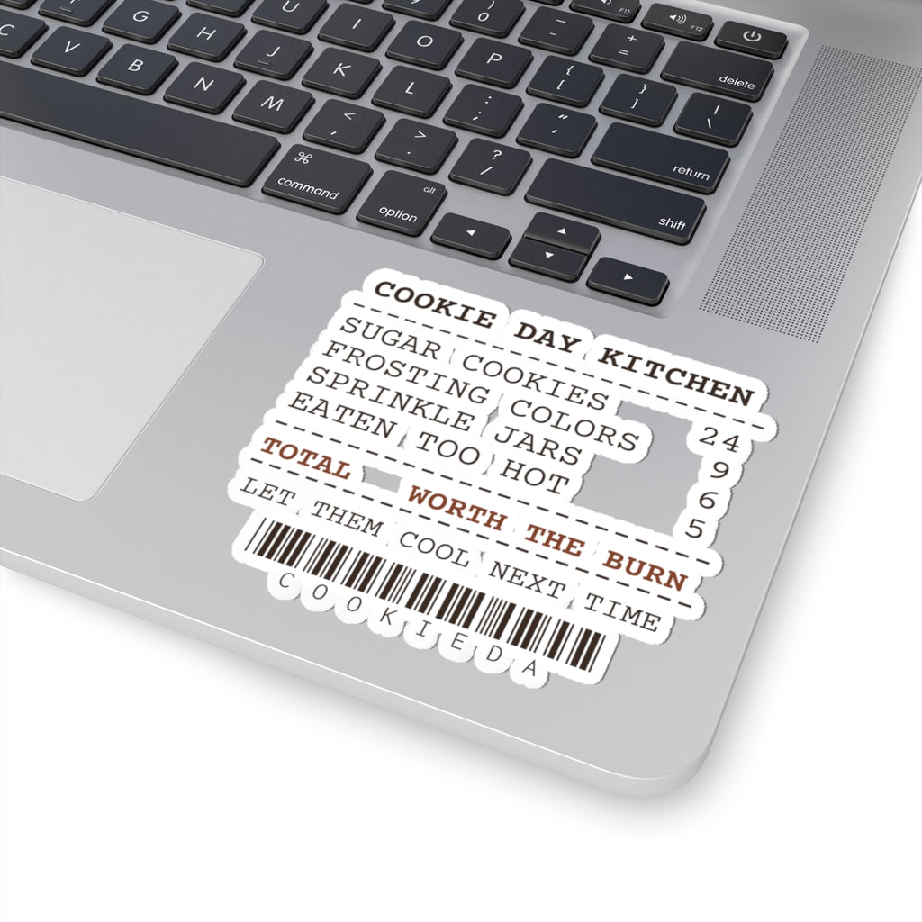 Funny Christmas Baking Sticker Cookie Day Receipt For Bakers