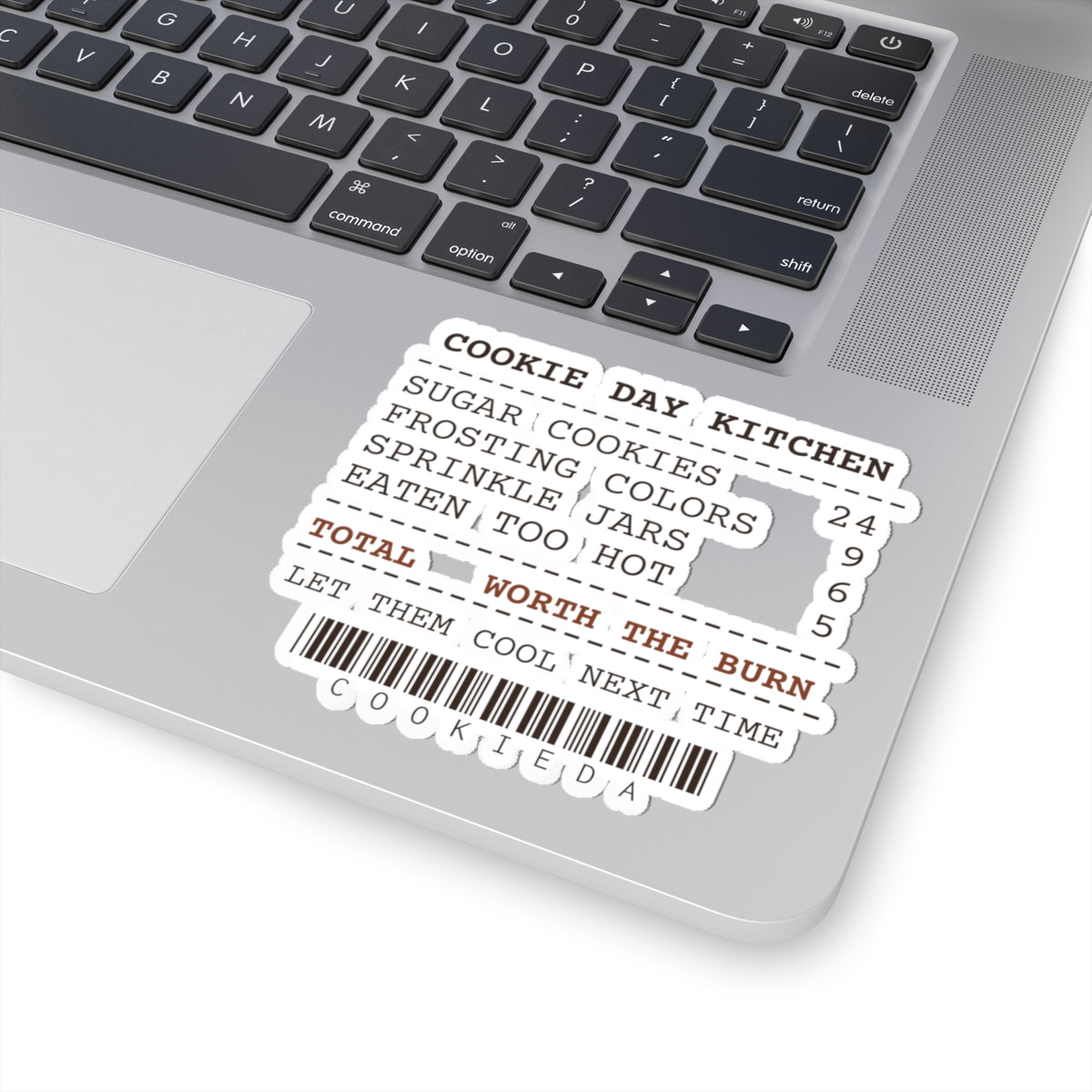 Funny Christmas Baking Sticker Cookie Day Receipt For Bakers