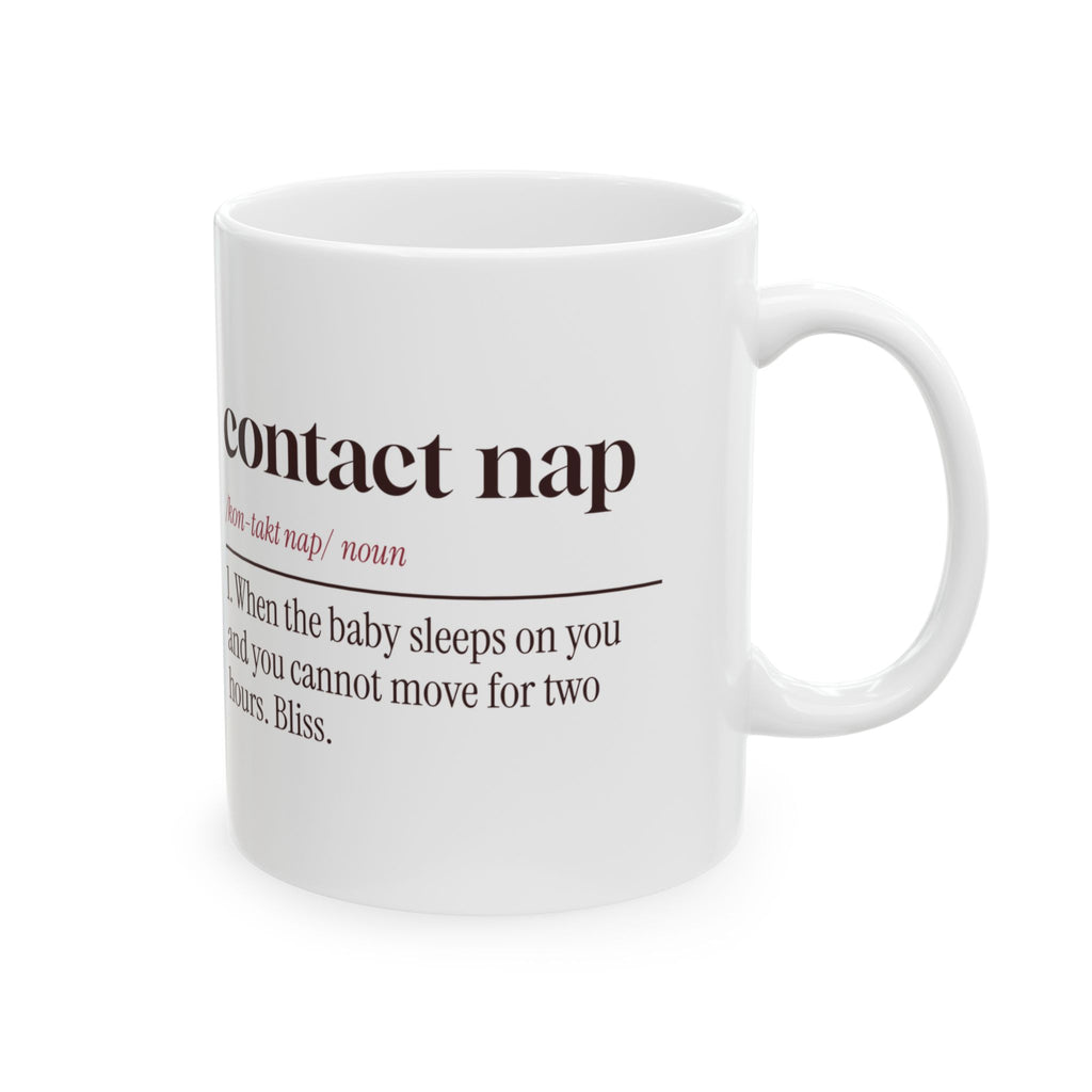 Funny New Mom Mug Contact Nap Dictionary Definition