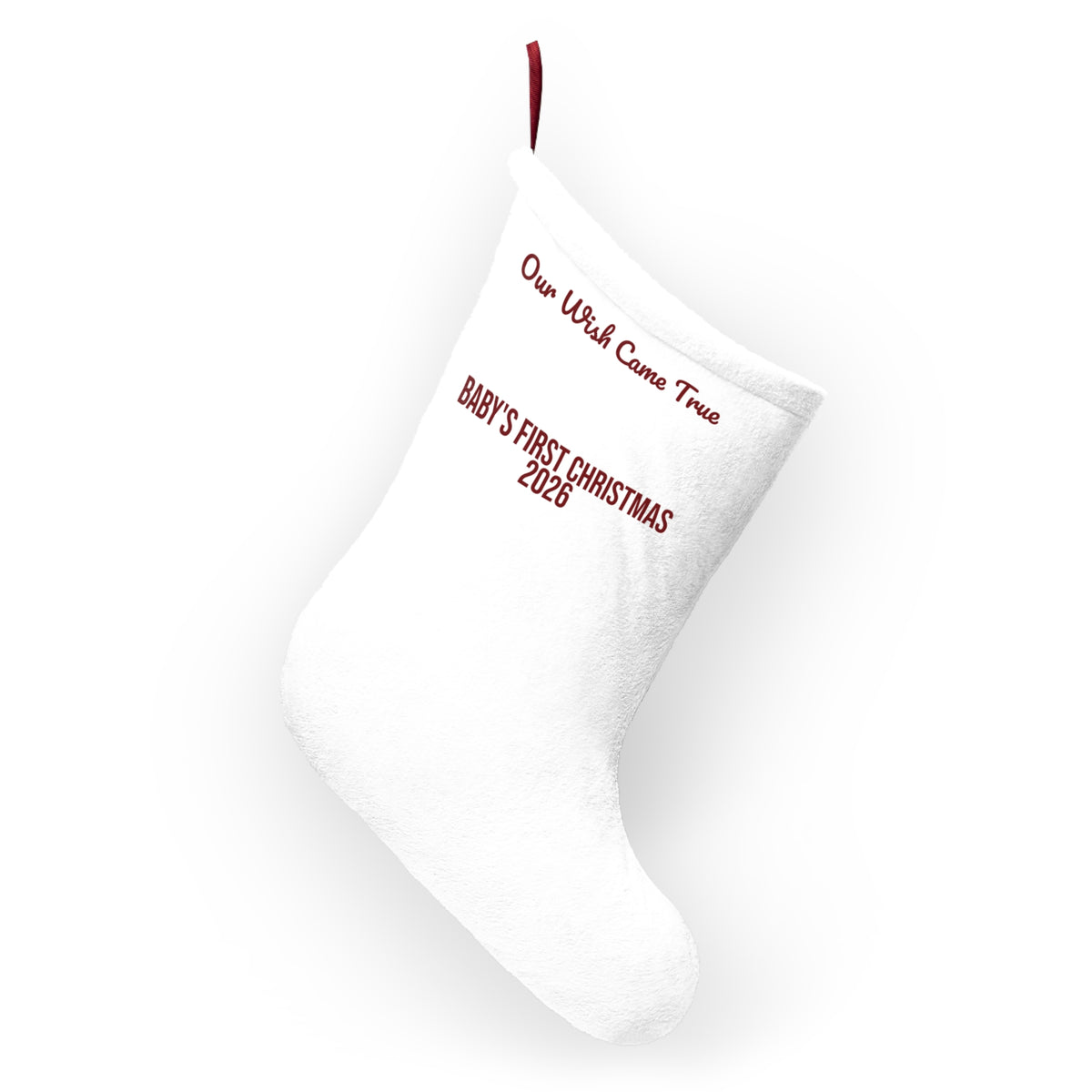Christmas Stocking Our Wish Came True Baby's First Christmas 2026