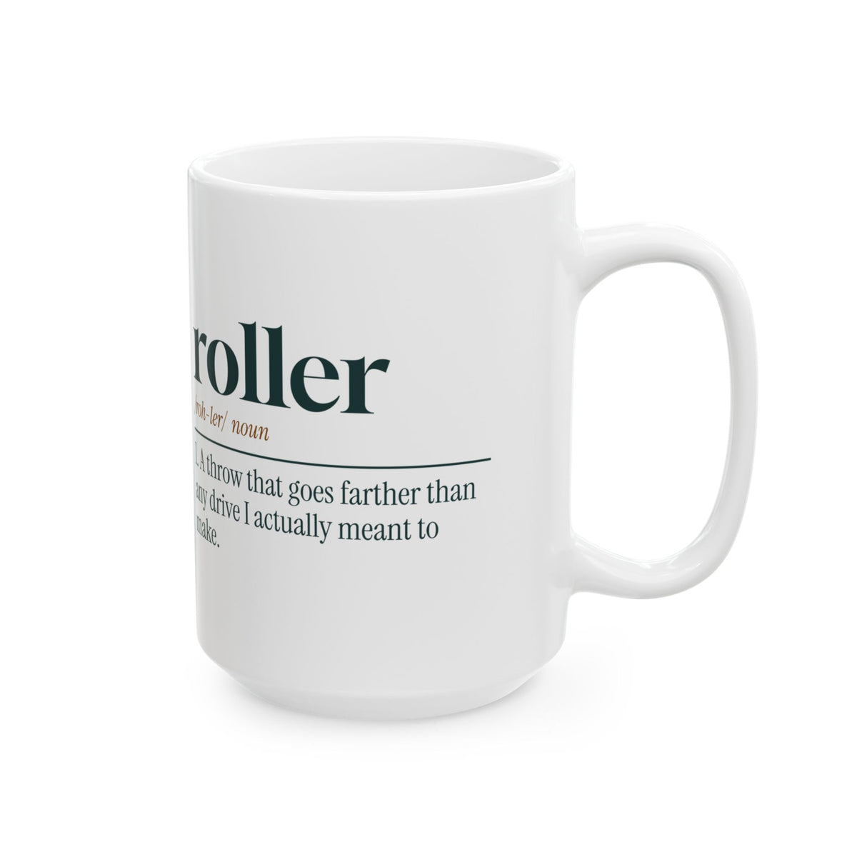 Funny Disc Golf Coffee Mug Roller Dictionary Definition For Disc Golfers