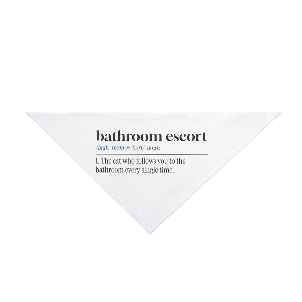 Funny Cat Dad Dog Bandana Bathroom Escort Dictionary Definition
