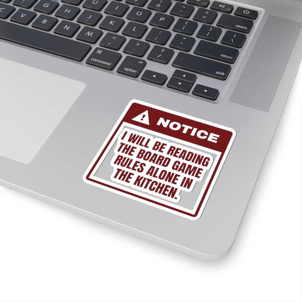 Funny Christmas Sticker Reading The Game Rules Alone For Introverts