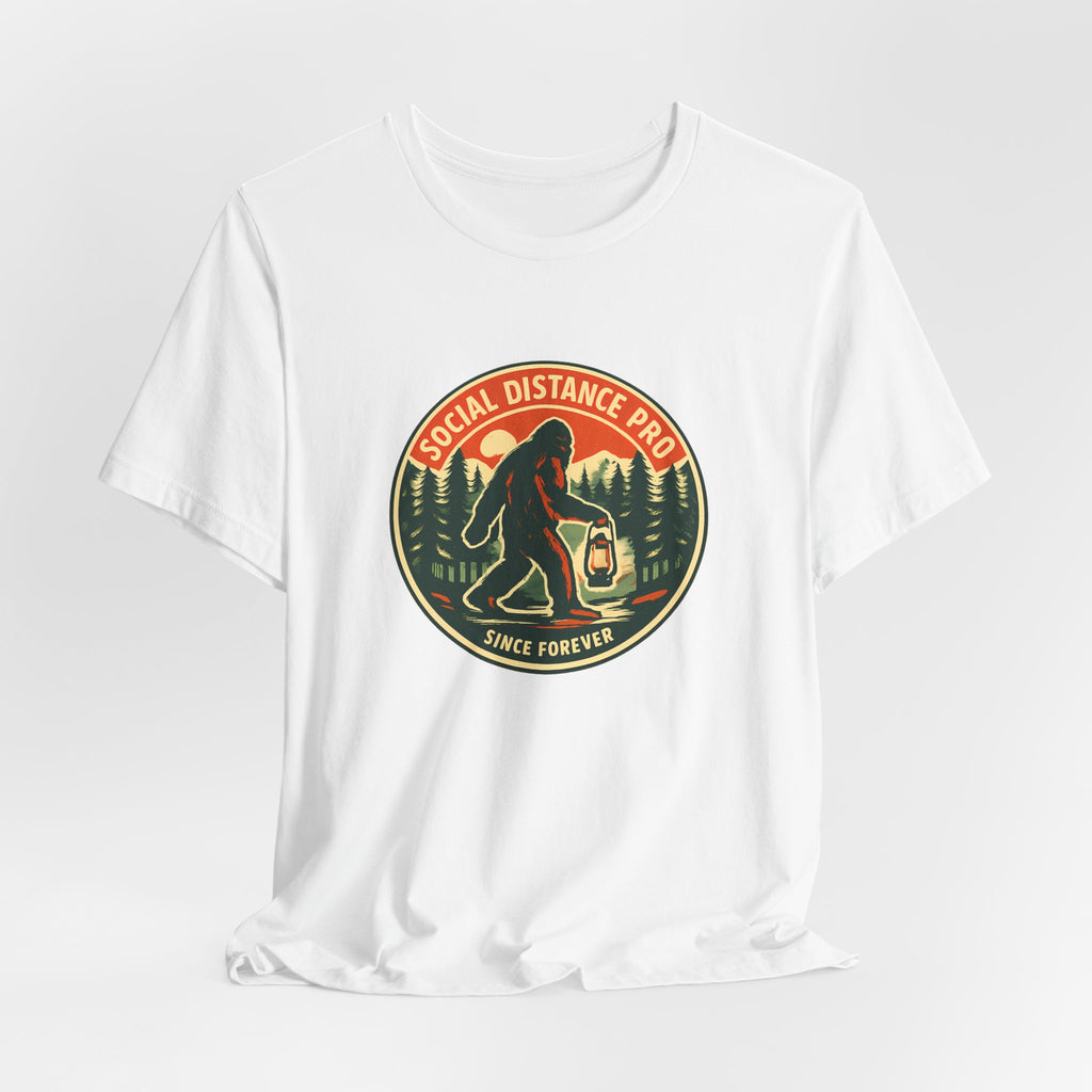 Social Distance Pro Since Forever Funny Vintage Bigfoot Shirt